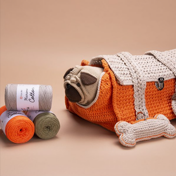 Пряжа YarnArt Macrame Cotton №794 серый, полухлопковые нитки для вязания сумок и макраме 794 фото