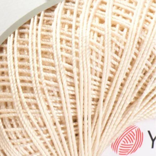 Пряжа YarnArt Violet (Віолет) № 6282 слонова кістка, мерсеризована бавовна нитки для в'язання 6282 фото