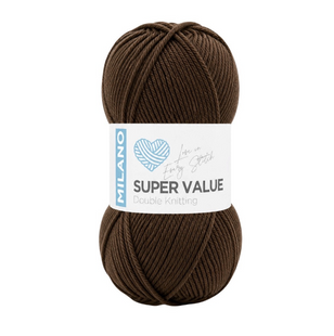 Пряжа Milano Super Value №9075 шоколад (акрил) 100 г, 300 м 9075 фото
