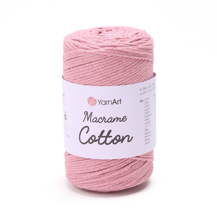 Пряжа YarnArt Macrame Cotton №792 винний, напівбавовняна нитки для в'язання сумок та макраме 792 фото
