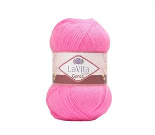 Пряжа LaVita Yarn Gonca (Гонка) №4019 розовый, акрил, нитки для вязания 4019 фото