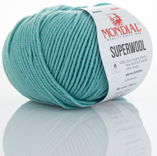 Пряжа Mondial Superwool №186 ментол (мериносова вовна) 125 м, 50 г 186 фото