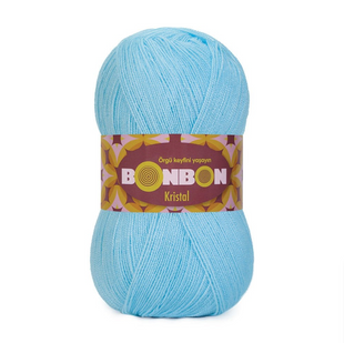Пряжа Nako Bonbon Kristal №98231 ніжно-блакитний (акрил) 100 г, 475 м 98231 фото