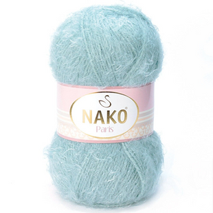 Пряжа Nako Paris №4229 блакитний (фантазійна пряжа) 100 г, 245 м 4229 фото