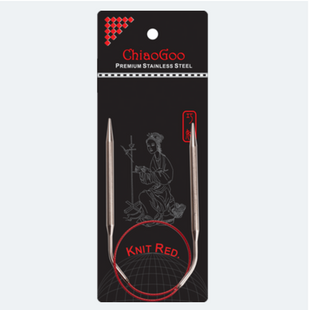 Спиці кругові 60 см №3 мм ChiaoGoo Knit Red циркулярні сталеві для в'язання 6024-2.5 фото