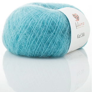 Пряжа Filamo Kid Silk 25 (Кід Сілк 25) №130 світла бірюза, мохер з шовком нитки для в'язання спицями і гачком 130 фото