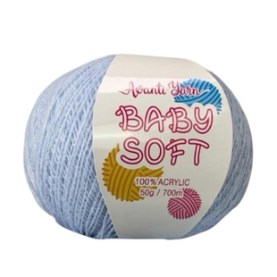 Пряжа Avanti Yarn Baby Soft №S016 небесно-голубой (акрил) 50 г, 700 м S016 фото