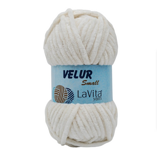 Пряжа Lavita Yarn Velur Small №1011 кремовый (велюр) 50 г, 60 м 1011 фото