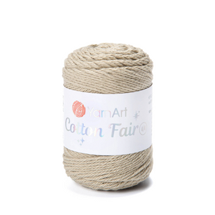 Пряжа YarnArt Cotton Fair 4/4 №5562 бежевий (бавовняна) 50 г, 80 м 5562 фото