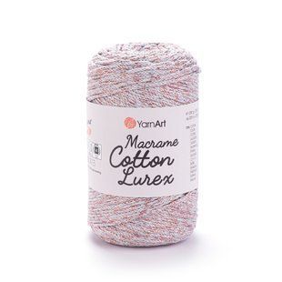 Пряжа Yarnart Macrame Cotton Lurex №727 беж, нитки для в'язання макраме 727 фото