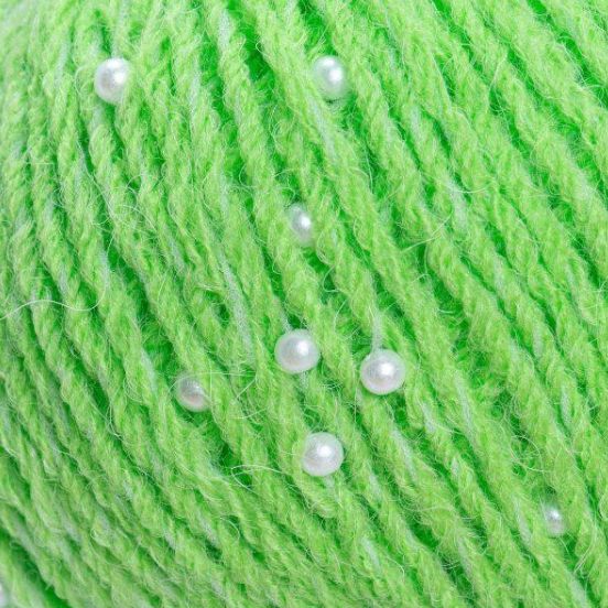 Пряжа YarnArt Alpaca Gold Beaded №3617 салатовый (альпака с декоративными бусинами) 50 г, 140 м 3617 фото