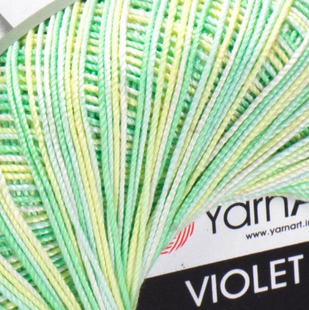 Пряжа YarnArt Violet Melange (Віолет Меланж) №501 мерсеризована бавовна, для ручного в'язання спицями та гачком 501 фото