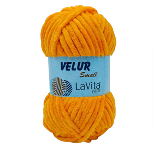 Пряжа Lavita Yarn Velur Small №3012 оранжевый (велюр) 50 г, 60 м 3012 фото