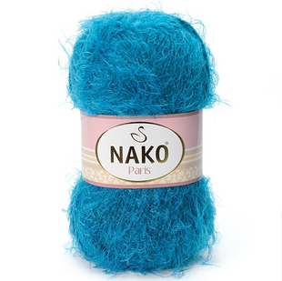 Пряжа Nako Paris №10328 королівський синій (фантазійна пряжа) 100 г, 245 м 10328 фото