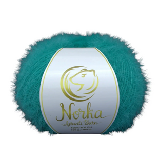 Пряжа Avanti Yarn Norka (Норка) №882 лазурний, нейлон нитки для в'язання спицями і гачком 882 фото