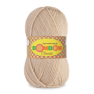 Пряжа Nako Bonbon Classic №98209 бежевий (акрил) 100 г, 200 м 98209 фото