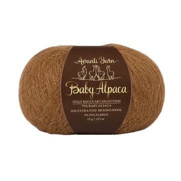 Пряжа Avanti Yarn Baby Alpaca (альпака, меринос) 25 г, 225 м