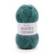 Пряжа Yarnart Andes Denim №5109 зеленый, пряжа шерстяная с акрилом, для ручной вязки спицами и крючком 5109 фото 1