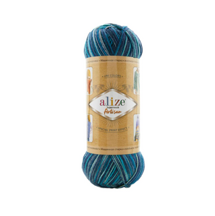 Пряжа Alize Superwash Artisan (Супервош Артiзан) №9017 шкарпеткова нитки для в'язання 9017 фото