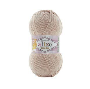 Пряжа Alize Cotton Gold (Котон Голд) №314 кавова пінка, бавовна, нитки для в'язання 314 фото