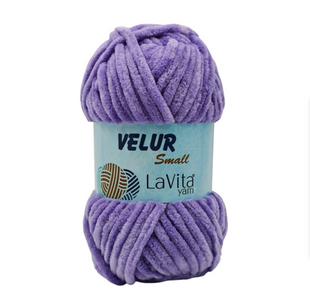 Пряжа Lavita Yarn Velur Small №4150 темно-сиреневый (велюр) 50 г, 60 м 4150 фото