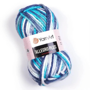 Пряжа YarnArt Allegro Plus №744, пряжа напіввовна, для ручного в'язання спицями та гачком 744 фото