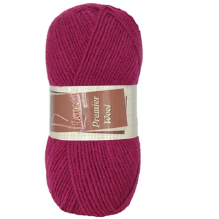 Пряжа Lanoso Premier Wool (Премьер Вул) №950 фуксия, полушерстяная нитки для вязания. спицами и крючком 950 фото