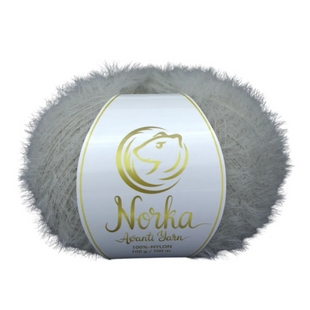 Пряжа Avanti Yarn Norka (Норка) №858 світло-сірий, нейлон нитки для в'язання спицями і гачком 858 фото