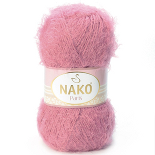 Пряжа Nako Paris №730 сухая роза (фантазийная пряжа) 100 г, 245 м 730 фото