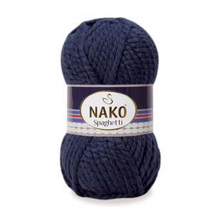 Пряжа Nako Spaghetti №3088 темно-синій (вовна з акрилом) 100 г, 60 м 3088 фото