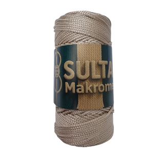 Пряжа Sultan MAKROME (Султан Макраме) №031 пісок пряжа для сумок макраме, нитки для в'язання спицями та гачком 031 фото