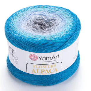 Пряжа YarnArt Flowers Alpaca №429 - с альпакой, нитки секционного окрашивания для вязания спицами и крючком 429 фото