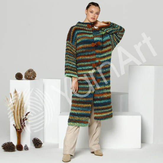 Пряжа YarnArt Frizzy №417 напіввовняна букле, для ручного в'язання спицями та гачком 417 фото Пряжа YarnArt Frizzy №417 напіввовняна букле, для ручного в'язання спицями та гачком 417 фото