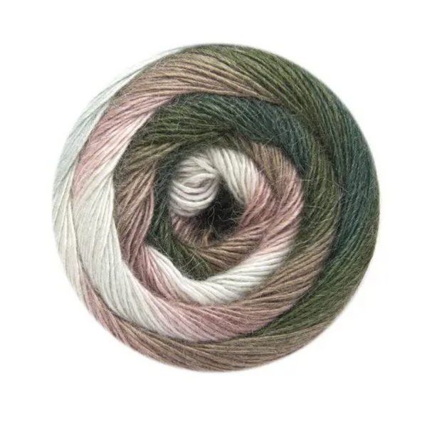 Пряжа YarnArt Stylish Alpaca №7702, альпака секційне фарбування нитки для в'язання 7702 фото