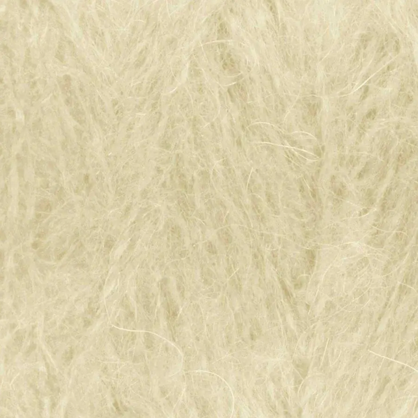 Пряжа Gazzal Super Kid & Merinos №61276 кремовий колір, 150м/50гр, 60% вовна мериноса SW, для ручного в'язання спицями та гачком 61276 фото