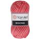 Пряжа Yarnart Begonia Melange №0091, хлопковая пряжа, для ручной вязки спицами и крючком 0091 фото 1