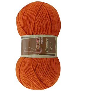 Пряжа Lanoso Premier Wool (Премьер Вул) №4888 оранжевый, полушерстяная нитки для вязания. спицами и крючком 4888 фото