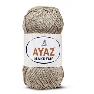Пряжа Ayaz Makreme №1219 бежевий, пряжа макраме, для сумок та декору 1219 фото
