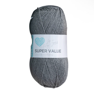Пряжа Milano Super Value №2560 сірий (акрил) 100 г, 300 м 2560 фото