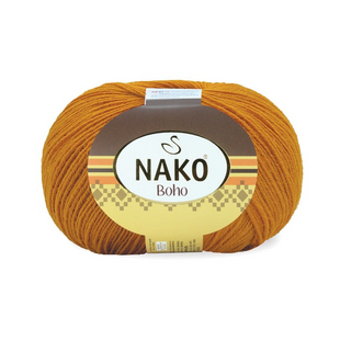 Пряжа Nako Boho №10658 гірчичний (шкарпеткова пряжа) 100 г, 400 м 10658 фото