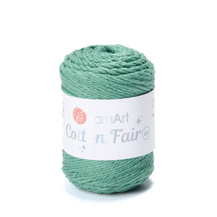 Пряжа YarnArt Cotton Fair 4/4 №5569 морська хвиля (бавовняна) 50 г, 80 м 5569 фото