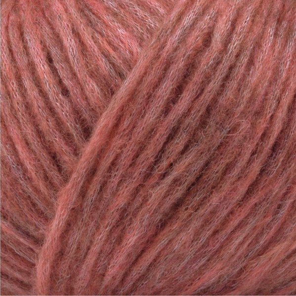 Пряжа Gazzal Alpaca Air № 97 темно-рожевий меланж колір, 150м/50гр, 58% бейбі альпака, для ручного в'язання спицями та гачком 97 фото