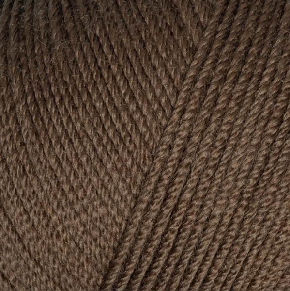 Пряжа Gazzal Wool 175 № 309 мокко колір, 175м/50гр, 100% вовна мериноса, для ручного в'язання спицями та гачком 309 фото