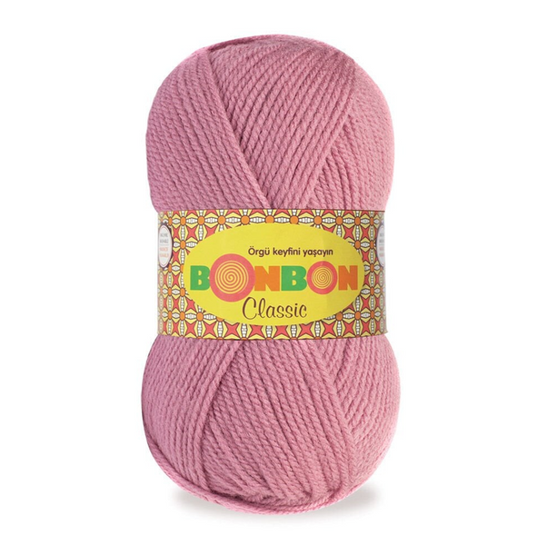Пряжа Nako Bonbon Classic №98224 рожевий (акрил) 100 г, 200 м 98224 фото Пряжа Nako Bonbon Classic №98224 рожевий (акрил) 100 г, 200 м 98224 фото