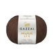 Пряжа Gazzal Wool 175 № 309 мокко колір, 175м/50гр, 100% вовна мериноса, для ручного в'язання спицями та гачком 309 фото 1