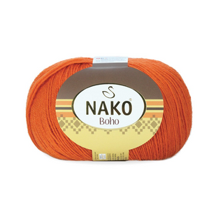 Пряжа Nako Boho №6963 помаранчевий (шкарпеткова пряжа) 100 г, 400 м 6963 фото