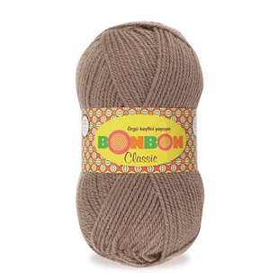 Пряжа Nako Bonbon Classic №98324 світло-коричневий (акрил) 100 г, 200 м 98324 фото