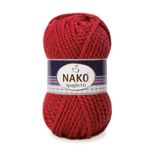 Пряжа Nako Spaghetti №1175 червоний (вовна з акрилом) 100 г, 60 м 1175 фото