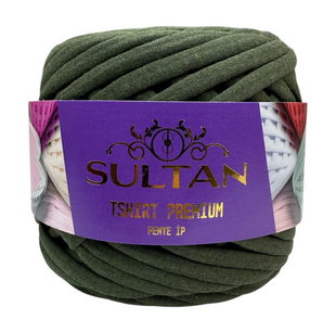 Пряжа Sultan TSHIRT PREMIUM (Шірт Преміум) №1005 хакі (Трикотажна пряжа, нитки для в'язання) 1005 фото