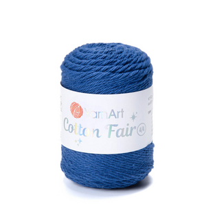 Пряжа YarnArt Cotton Fair 4/4 №5570 темно-синій (бавовняна) 50 г, 80 м 5570 фото